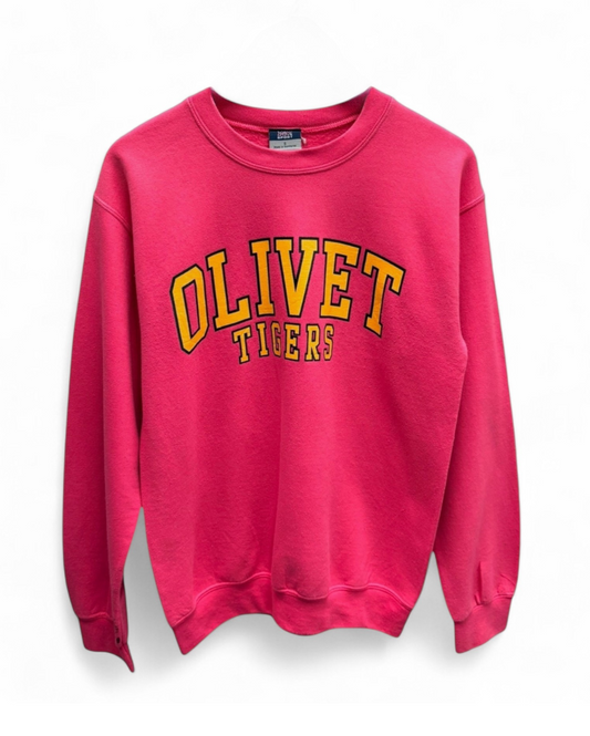 Olivet Tigers - Pink - Sweate r- Crewneck - College - Small