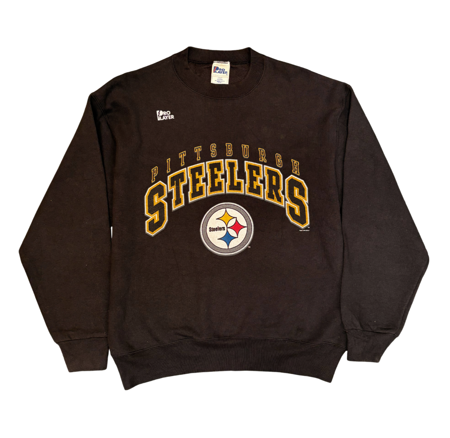 Vintage - Rare - Pittsburgh Steelers - Black - Sweater- Graphics -Large