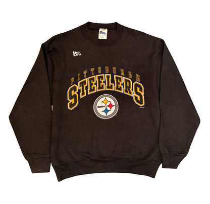 Vintage - Rare - Pittsburgh Steelers - Black - Sweater- Graphics -Large