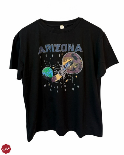 Black vintage Arizona space graphic tee 