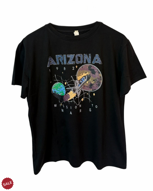 Black vintage Arizona space graphic tee 