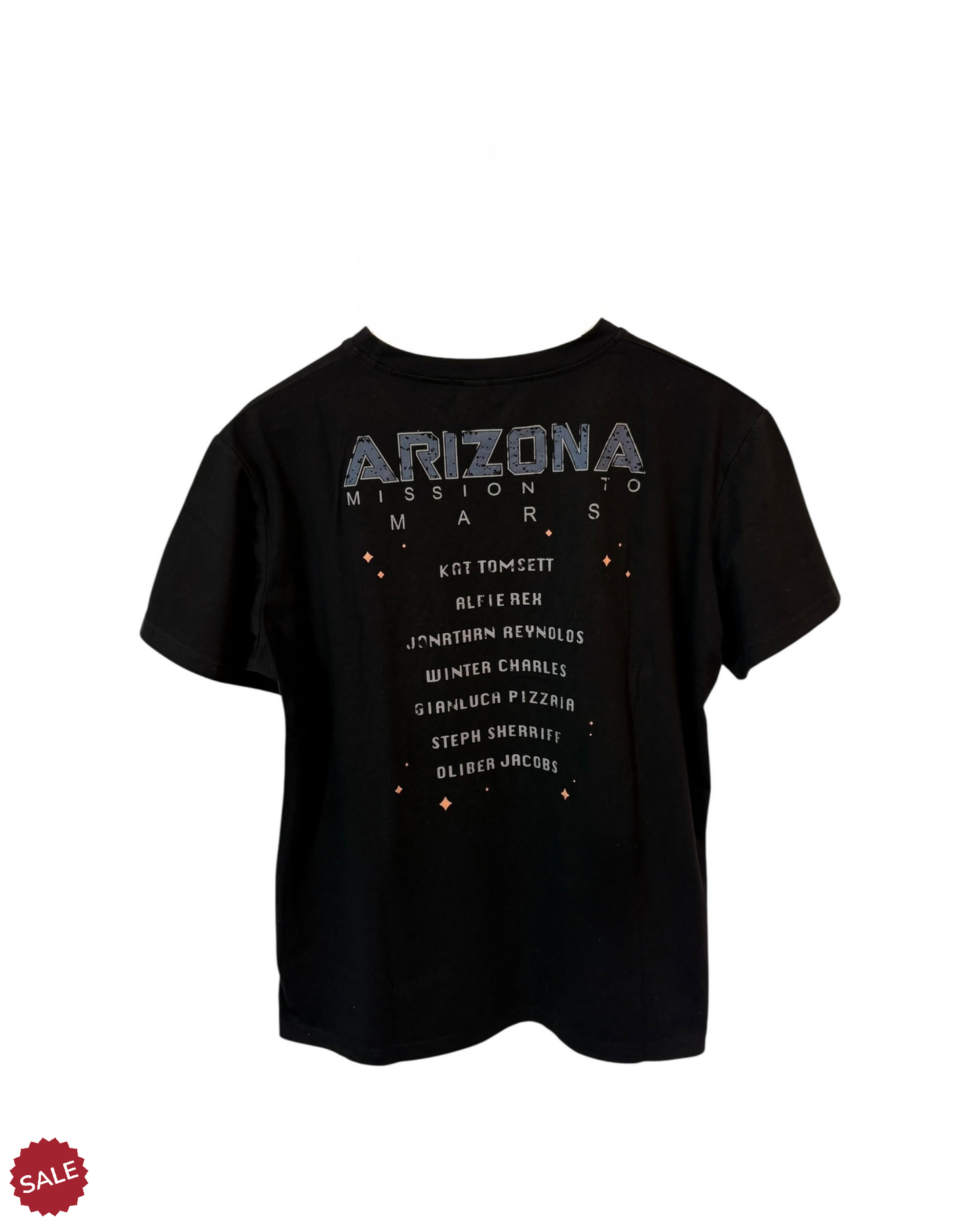 Arizona-1982-90s-Design-Black-Spaceship-T-Shirt-Large