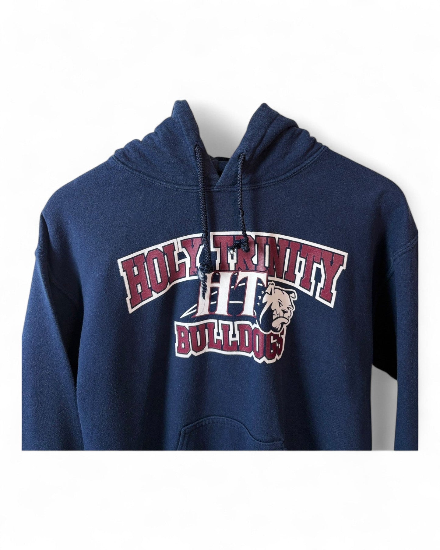 Holy-Trinity-Bulldog-Navy-Blue-Hoodie-Size-Small