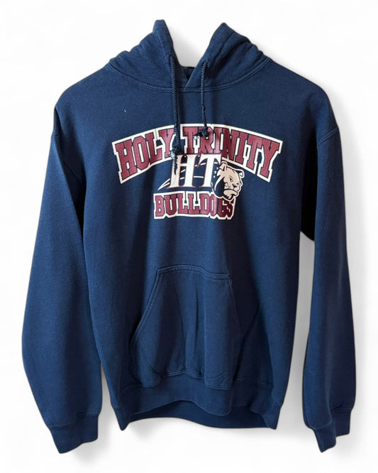 Holy-Trinity-Bulldog-Navy-Blue-Hoodie-Size-Small