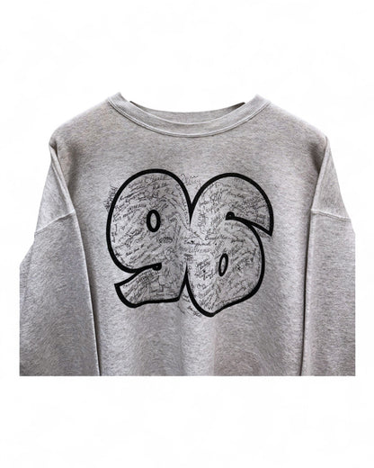 Vintage -Kaufman-Highschool-90s-Grey-Sweater-Xlarge