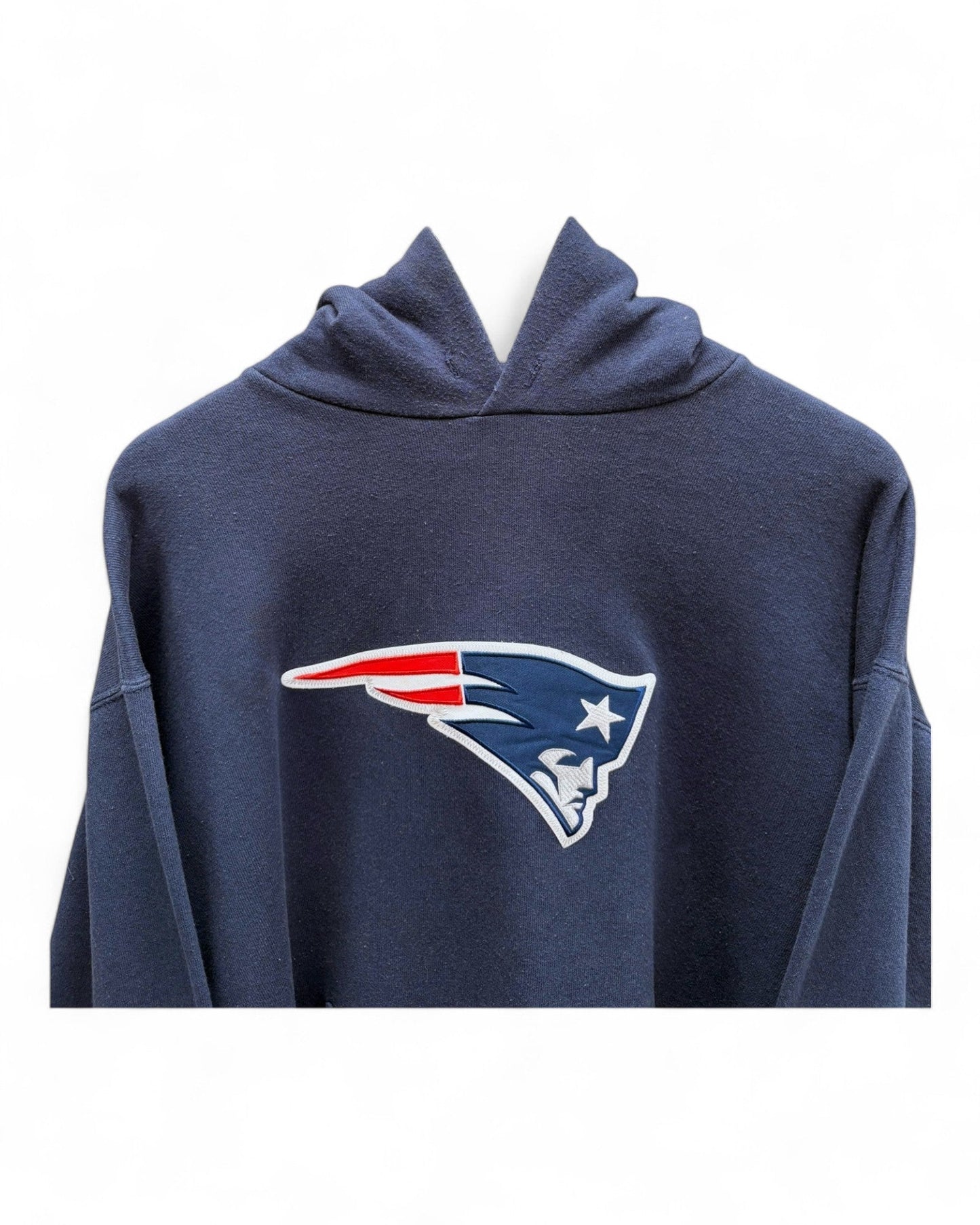 NFL-Y2K-New-England-Patriots-Navy-Blue-Hoodie-Large