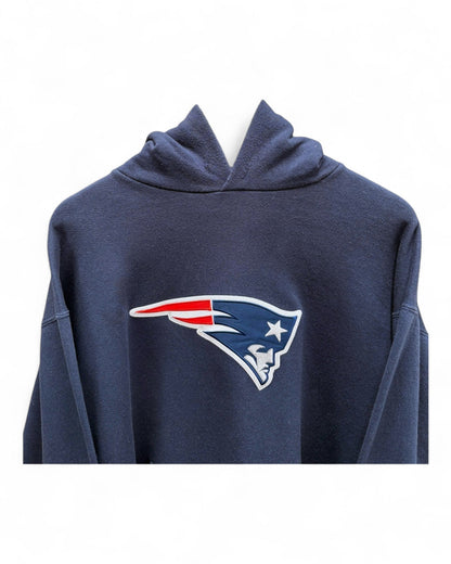 NFL-Y2K-New-England-Patriots-Navy-Blue-Hoodie-Large