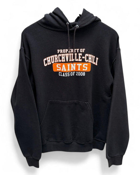 Churchville Chili - B lack - Orange - Hoodie - College - Medium
