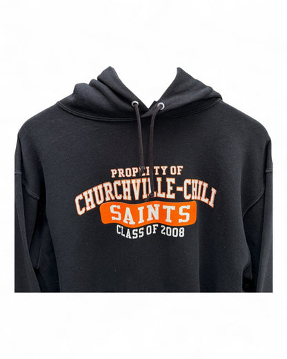 Churchville Chili - B lack - Orange - Hoodie - College - Medium