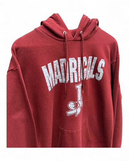 Madrigals - Burgundy - Red - Hoodie - College - Medium