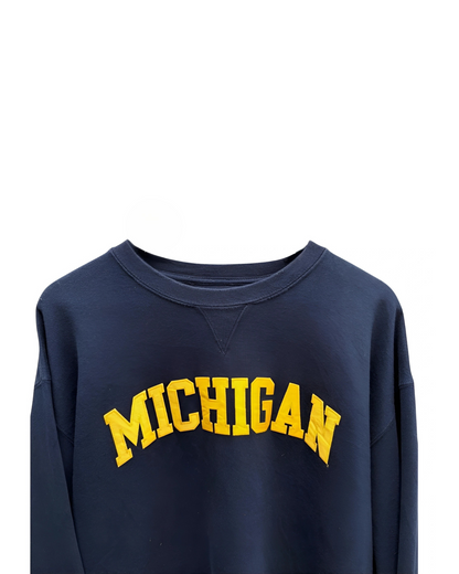 Michigan-Yellow-Dark-Blue-Sweater-Crewneck-XL