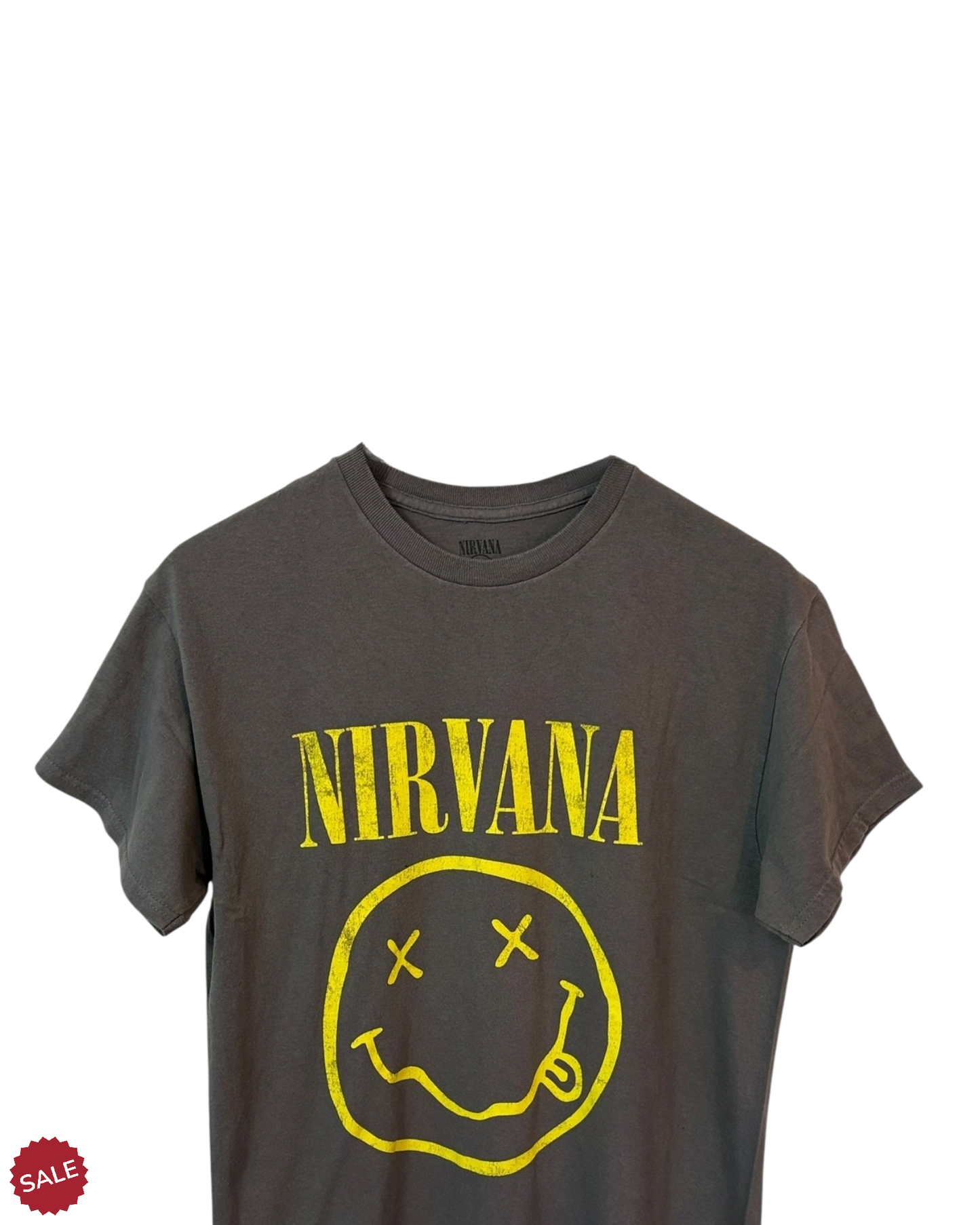 Nirvana-90s-Grey-T-Shirt-Grunge-Small