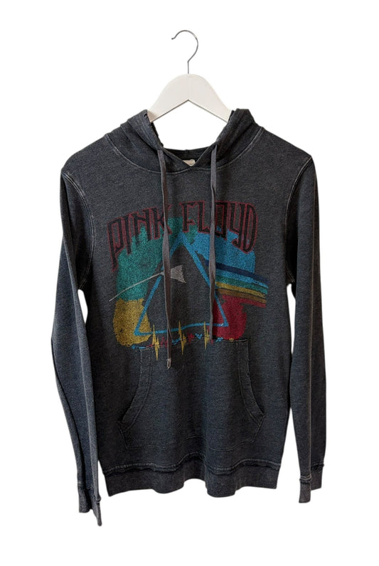 DESCRIPTION

Dark charcoal Pink Floyd hoodie with a washed-out ‚Dark Side of the Moon.