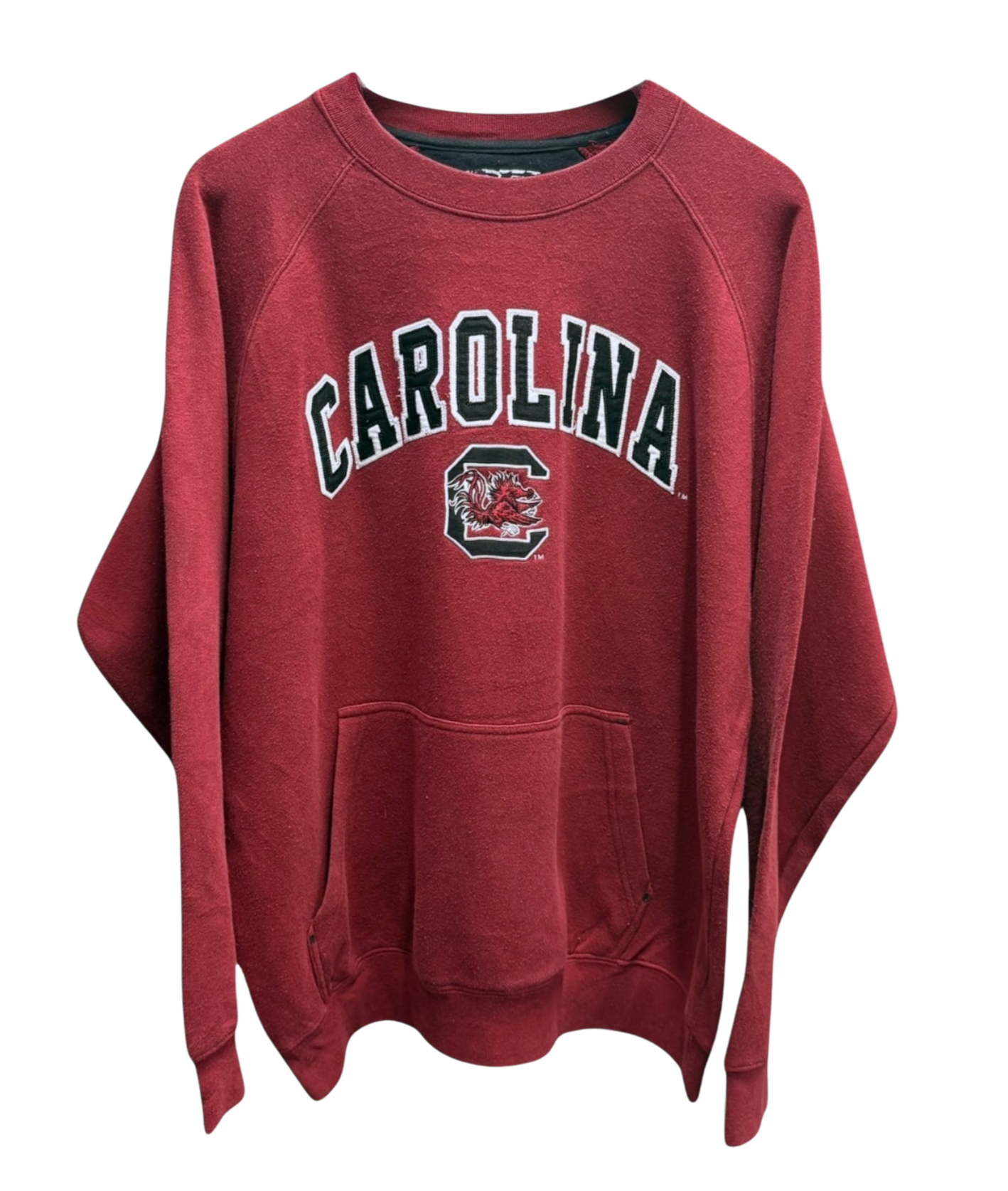 Carolina - Burgundy - Red - Sweater - Embroided - Large