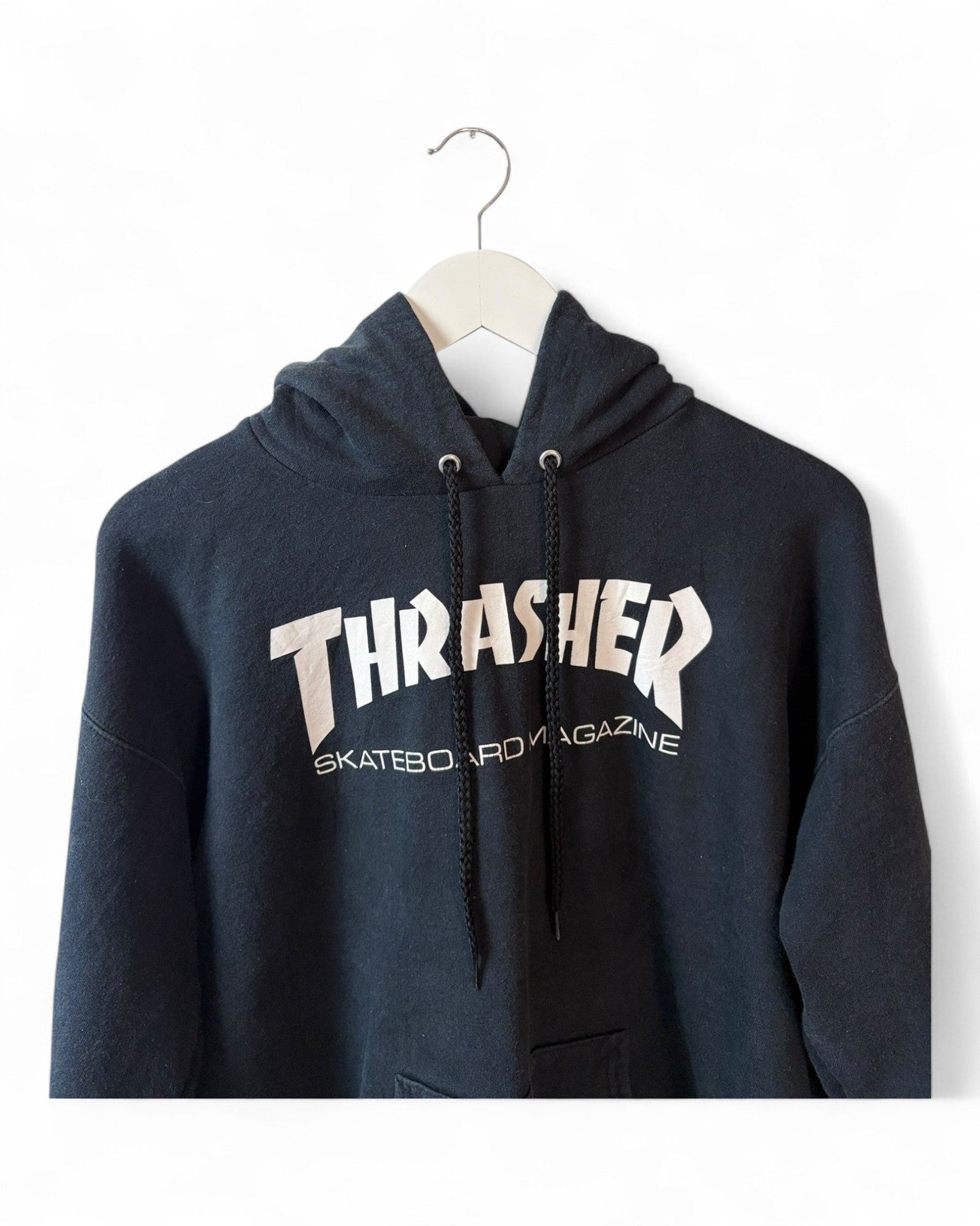 Thrasher-Black-Hoodie-Size-Large