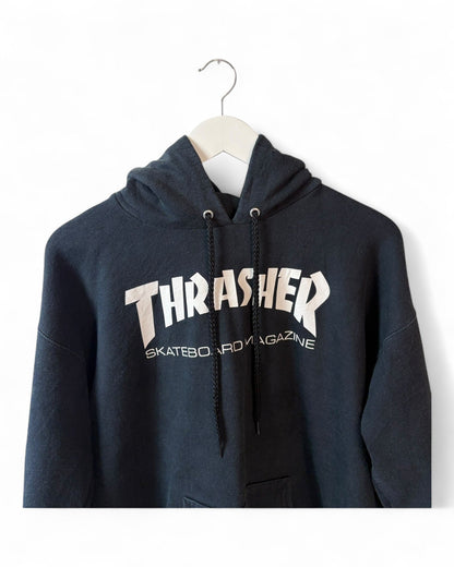 Thrasher-Black-Hoodie-Size-Large