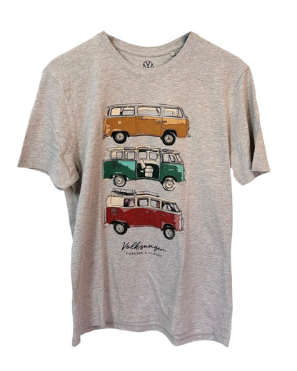 Official Volkswagen graphic T-Shirt featuring the iconic VW logo in crisp white. 
