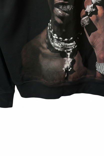 Key Glock Mens Glockoma Black Album Graphic Crewneck Sweatshirt Large