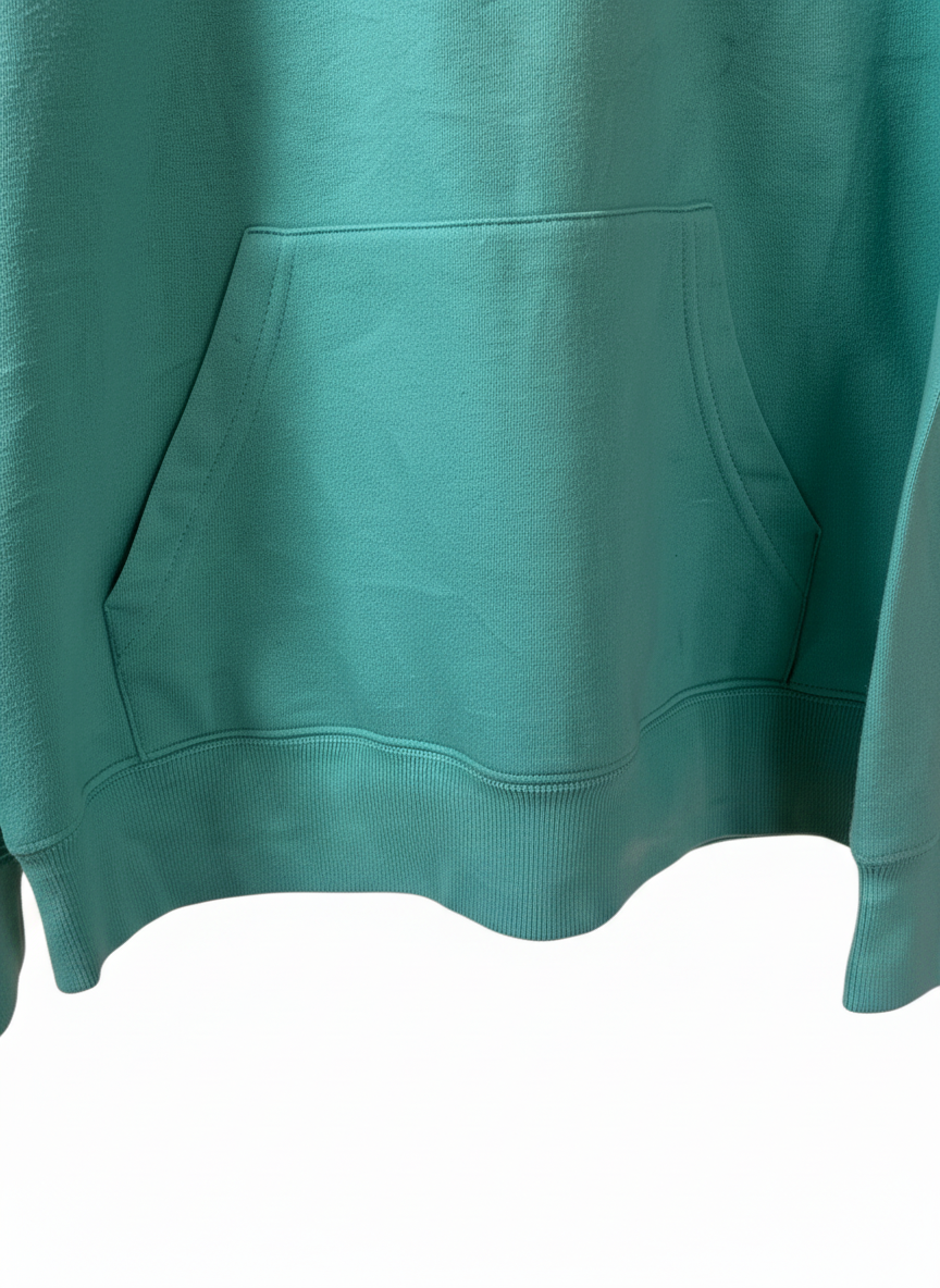 Boston Womens Teal Boston Bay State White Embroidered Pullover Hoodie L